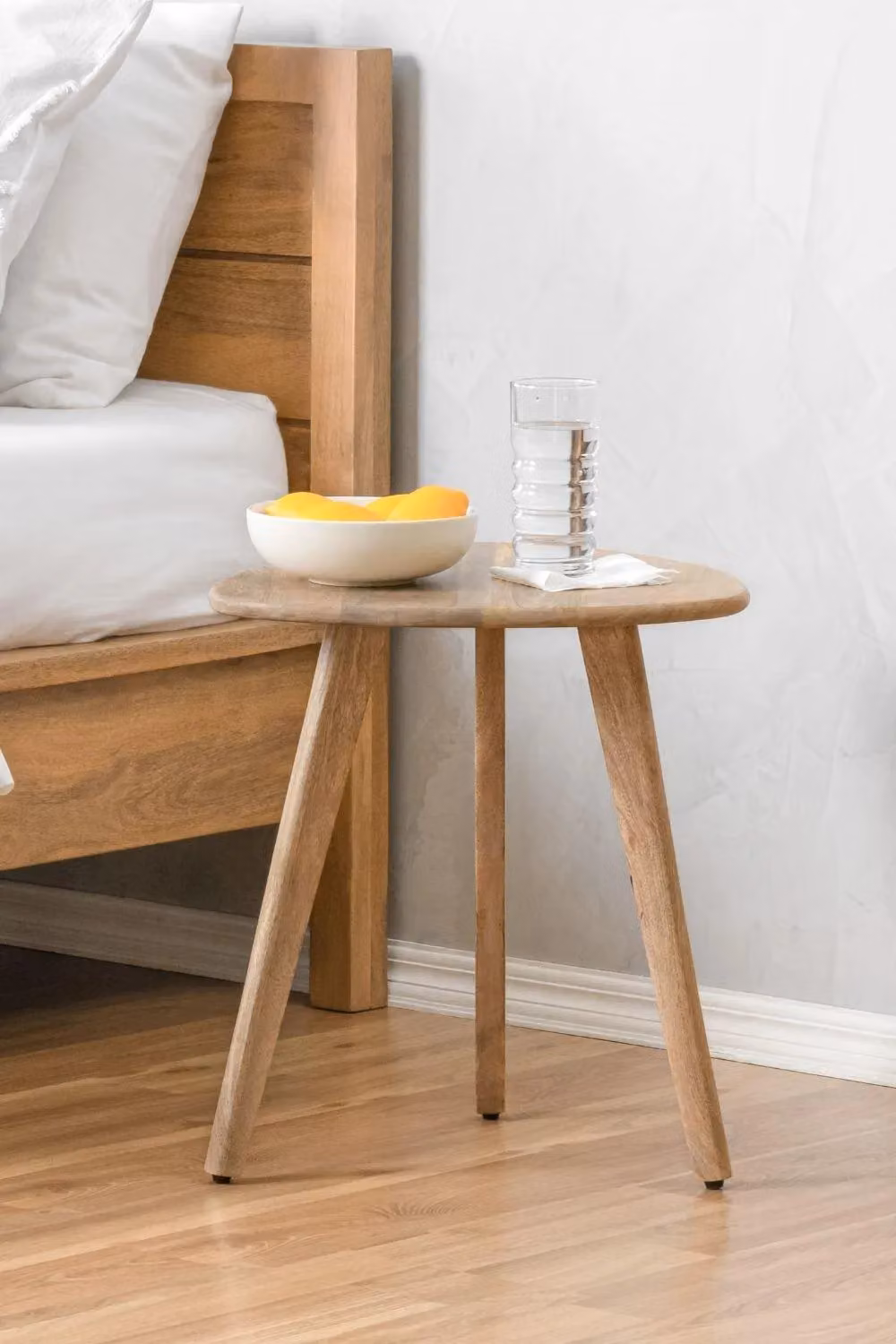 MH London Armstrong Triangle Side Table in Natural Mango Wood – 2
