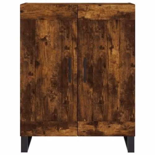 vidaXL Highboard in Smoked Oak, Brown Industrial Style Engineered Wood, H 180 x W 69.5 x D 34 cm – 5