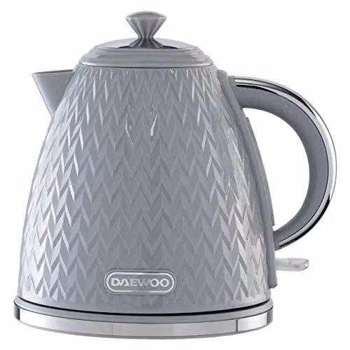 Daewoo Argyle Collection Electric Kettle with Auto Shut Off, 1.7 l, Grey