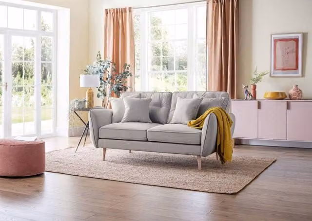 The Great Sofa Company Ailis Medium Sofa Faro Ashen in Light Grey – 1