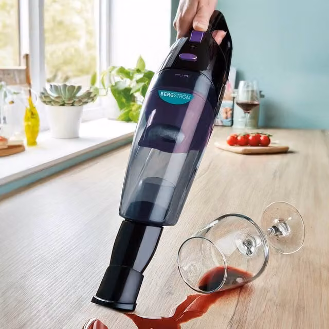 Bergstrom Multicolour Handheld Wet and Dry Cordless Rechargeable Vacuum Cleaner with Washable Filter