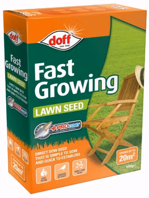 Doff Fast Growing Lawn Seed, 500g – 1