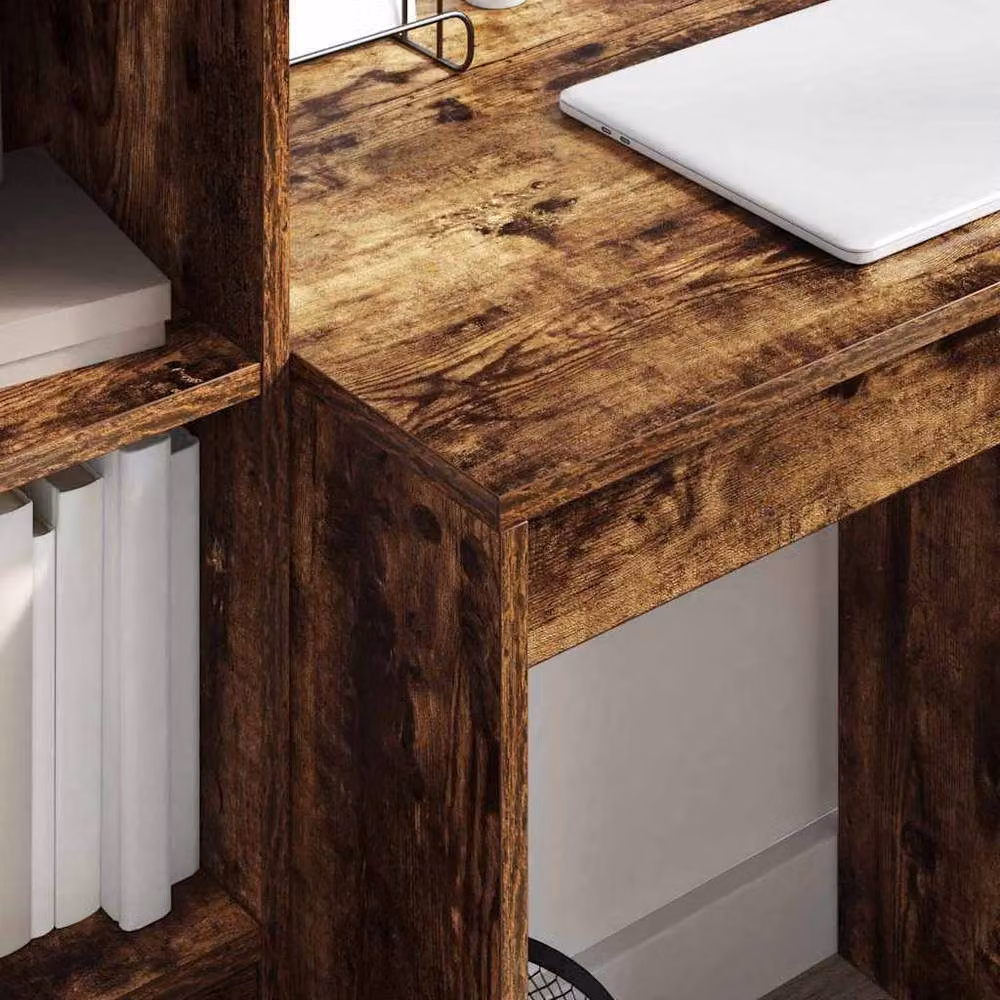 Berkfield Home Modern Writing Desk in Smoked Oak Brown, W/D/H: 70 x 50 x 76 cm – 3