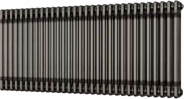 UK Radiators Alpha Raw Metal 3 Column Radiator in Silver, Height: 1355 mm, Width: 600 mm