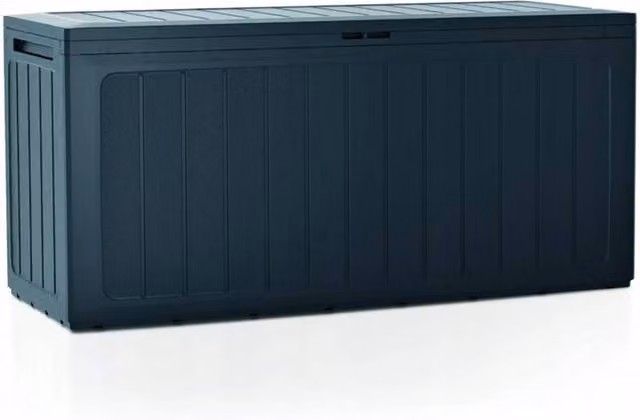 Kelvenix BoardeBox 280L Garden Storage Box in Black and Anthracite