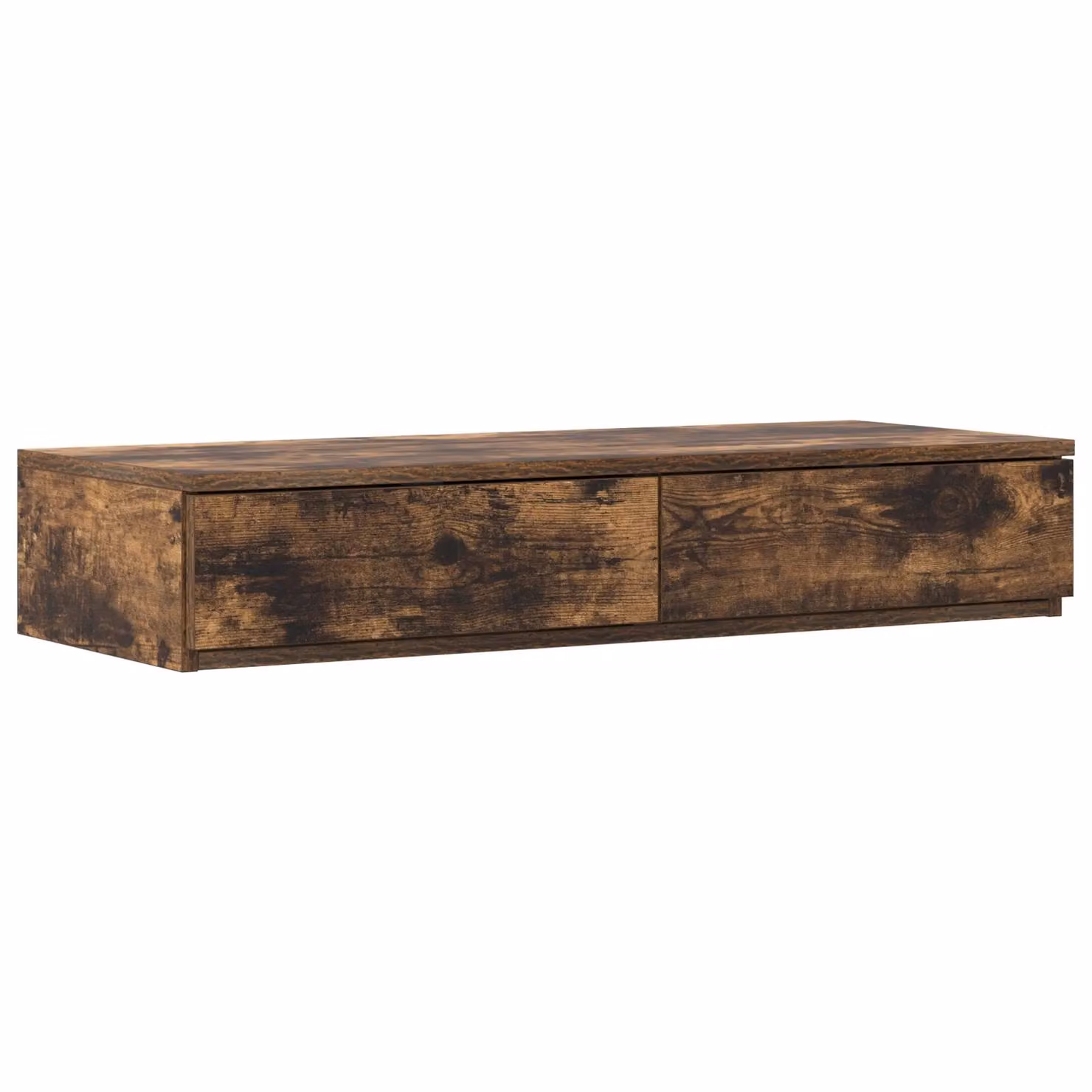 Berkfield Home Smoked Oak Bed Drawers in Brown, W/D/H: 90 x 36.5 x 16.5 cm – 1