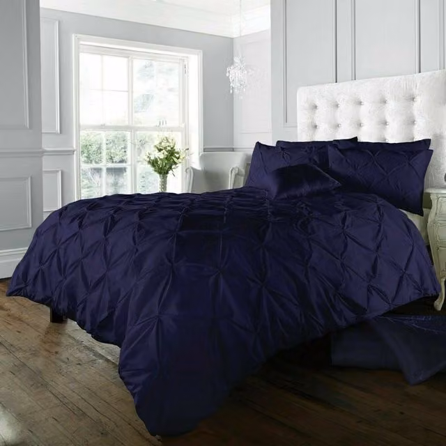 Smart Living Blue Dotted Cotton Polyester Duvet Cover and Pillowcase Set, Duvet Cover: 140 x 200 cm, Pillowcase: 50 x 75 cm