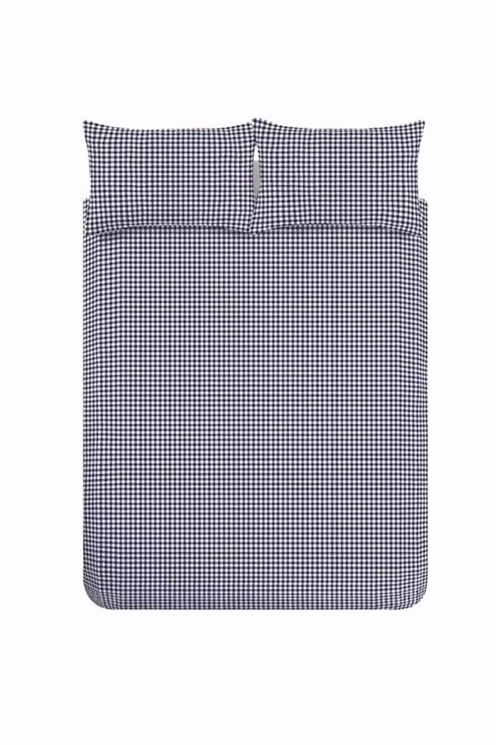 Catherine Lansfield Bamford Gingham Check Reversible Duvet Cover Set, Navy Blue, 90 x 200 cm – 2