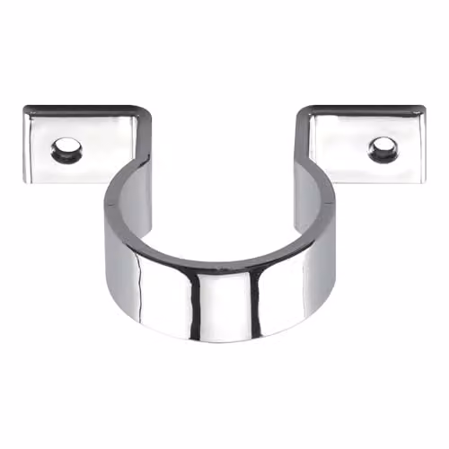 McAlpine Silver Chrome Plated Plastic Pipe Clip 32mm – 3