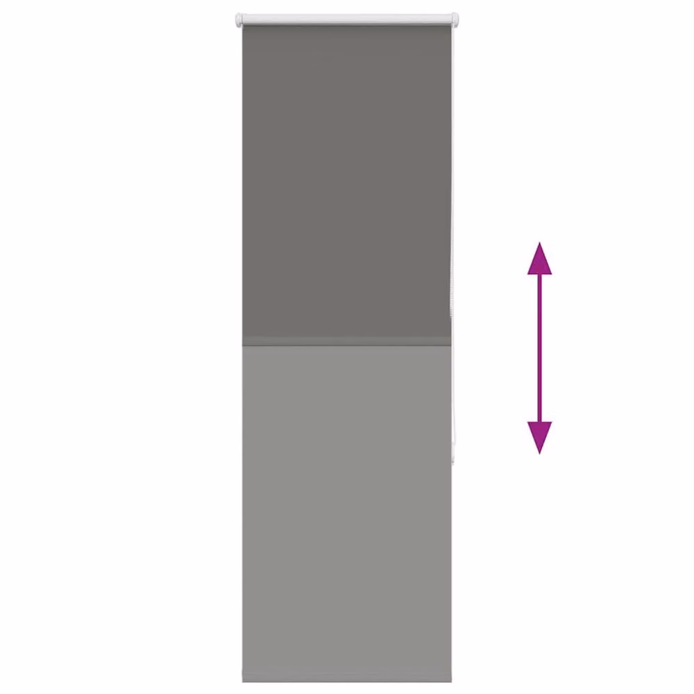 Berkfield Home Grey Blackout Roller Blind with Thermal Insulation, W: 50 cm, H: 130 cm – 2