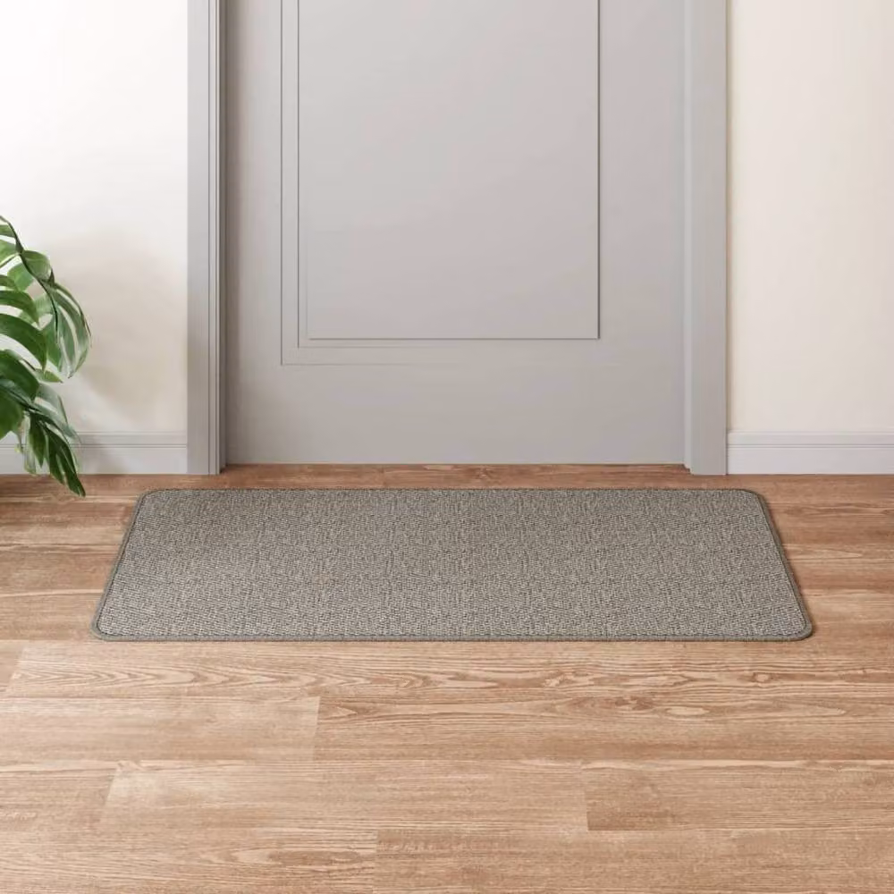 Berkfield Home Sisal Look Round Carpet Runner in Silver Grey, Diameter: 100 cm – 2