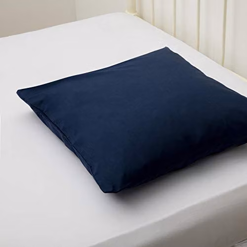 Belledorm Easycare 200 Thread Count Cotton Polyester Percale Continental Pillowcase in Blue