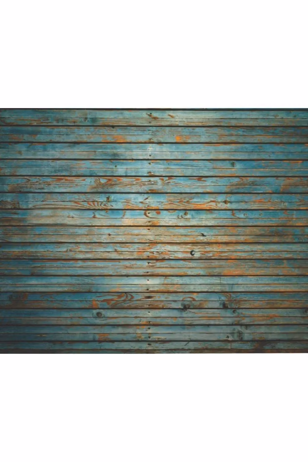 Origin Murals Rustic Wood Effect Wall Mural in Blue, W: 300 cm, H: 240 cm – 2