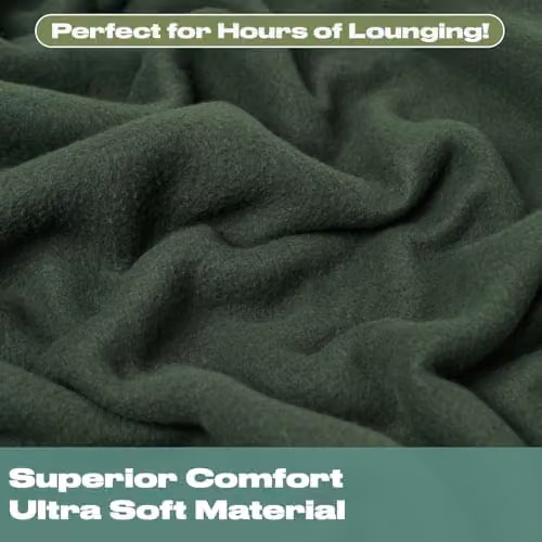 Dreamscene Plain Green Fleece Throw Blanket, W/D/H: 120 x 150 cm – 2