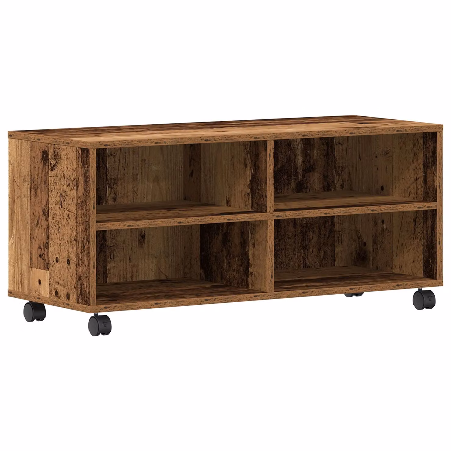 Berkfield Home Vintage TV Cabinet in Brown, W/D/H: 90 x 35 x 35 cm – 2