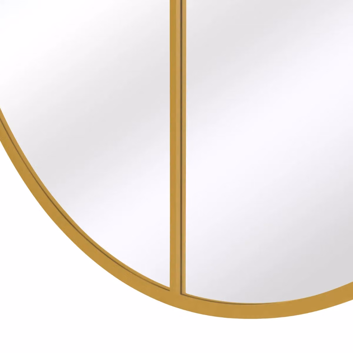 MirrorOutlet Gold Extra Large Circular Metal Garden Wall Mirror, Diameter: 180 cm – 3