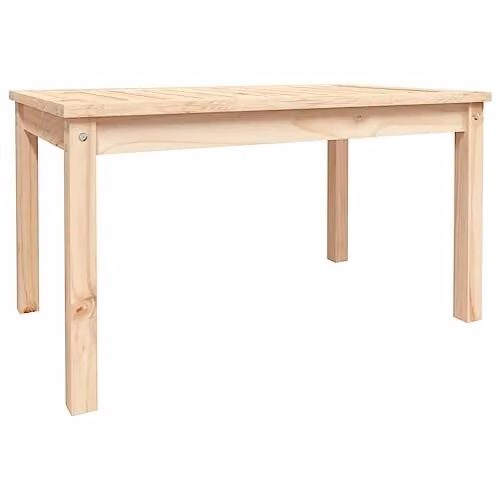 vidaXL Rustic Garden Table in Natural Pine Brown, W: 82.5 cm, D: 50.5 cm, H: 45 cm