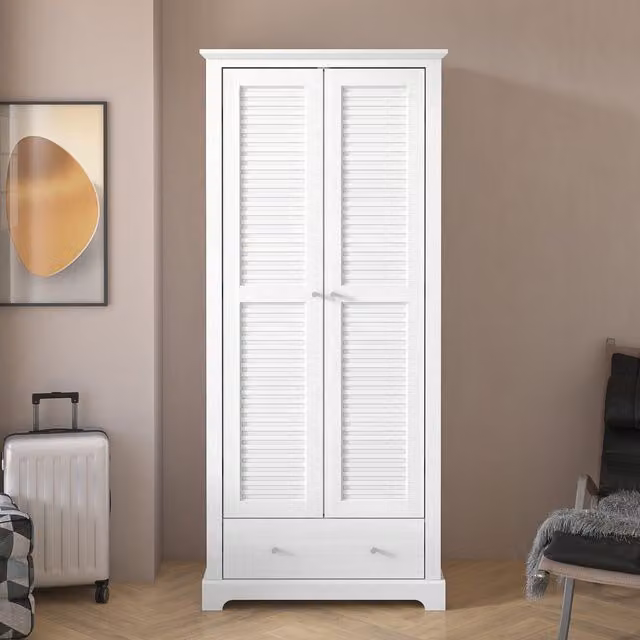 GFW Salcombe 2 Door Wardrobe in White