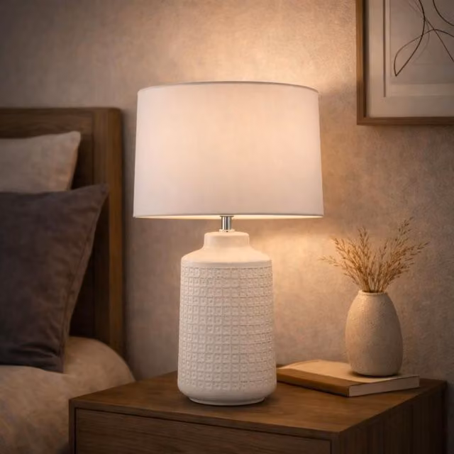 Pagazzi Ebbie White Ceramic Table Lamp – 1