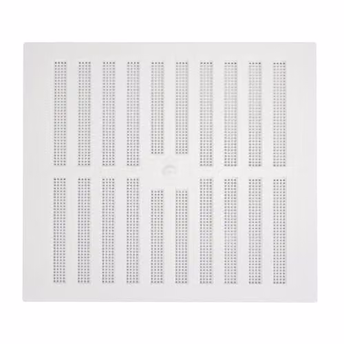 Map White Adjustable Air Vent with Flyscreen Cover and Hit & Miss Triple Brick Ventilation Grille, W/D/H: 22.9 x 22.9 x 5.0 cm – 1