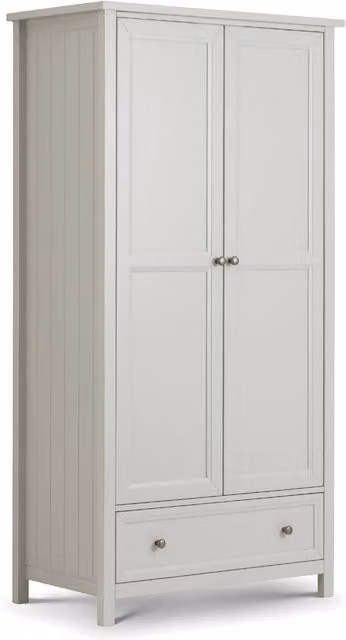 Cheshire Premium Solace 2 Door Combination Wardrobe with Integrated Drawers in Dove Grey – 1