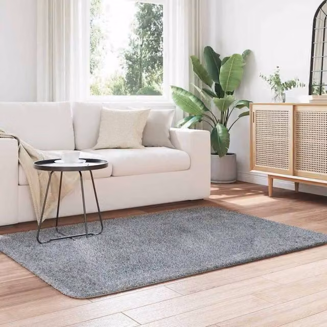 Berkfield Home NAVARRA Shaggy High Pile Rug, Light Grey, W: 120 cm, D: 170 cm – 1