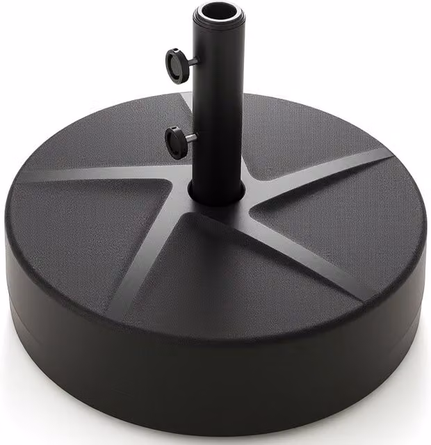 COSTWAY Black Plastic Weighted Patio Parasol Base