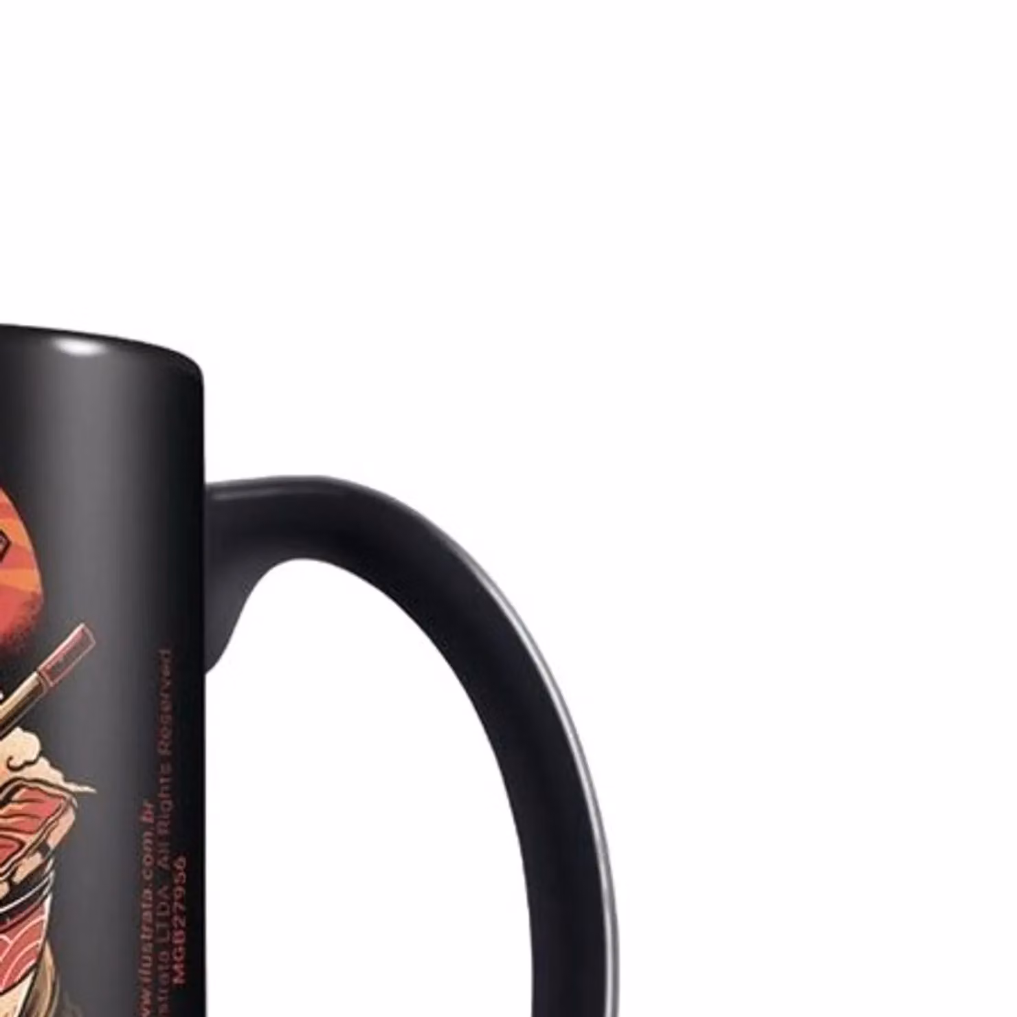Ilustrata Dragons Ramen Mug in Black Ceramic – 2