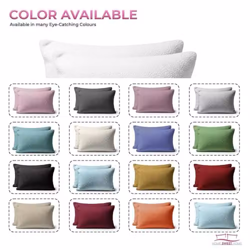 Snug City Red Teddy Fleece Pillow Case Pair with Envelope Closure, W: 48 cm x H: 74 cm – 3