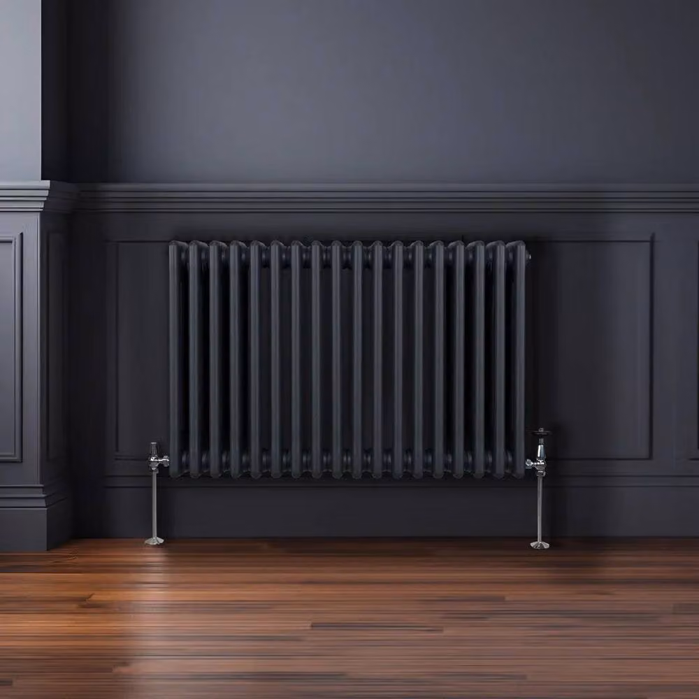 Monstershop Traditional 3 Column Steel Radiator in Anthracite Grey, W/D/H: 60.0 x 10.0 x 83.2 cm – 4