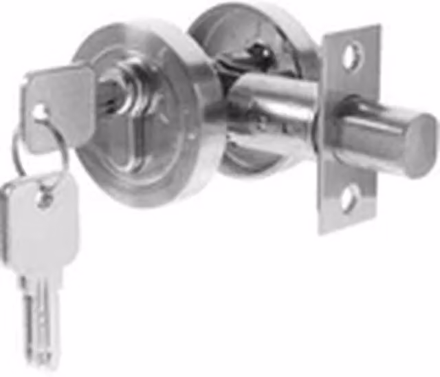 EONLION Silver Zinc Keyed Single Deadbolt Door Lock for Bedroom Entry Doors