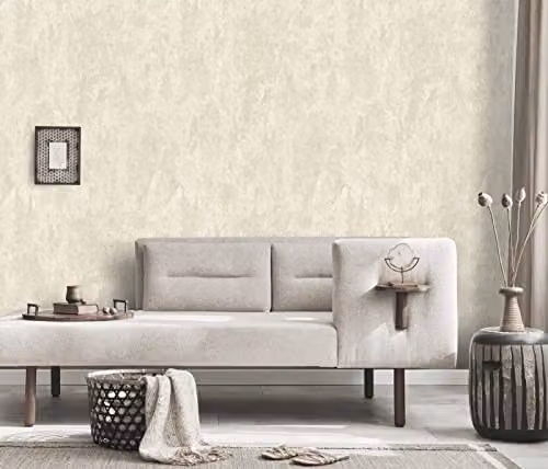 Erismann Casual Chic 1027302/10273-03 Non-Woven Abstract Vinyl Wallpaper in White and Beige