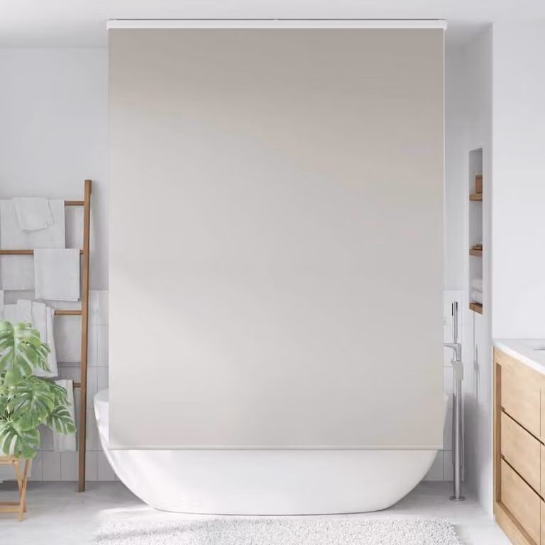 Berkfield Home Shower Roller Blind with Cassette, Grey, W: 150 cm, H: 240 cm