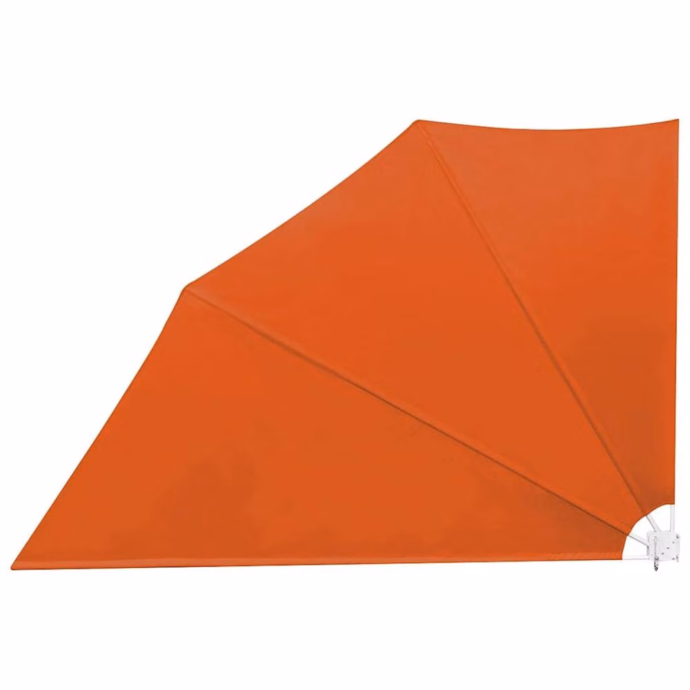Berkfield Home Collapsible Balcony Side Awning in Orange, W/H: 240 x 160 cm – 2