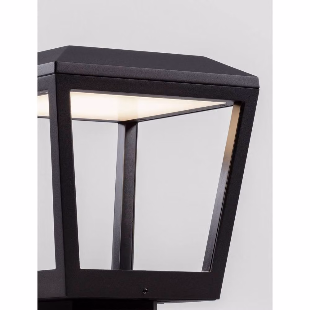 Netlighting Opu Outdoor Pedestal Light in Dark Anthracite Grey, 15W LED, 1017lm, 3000K, IP65 – 4