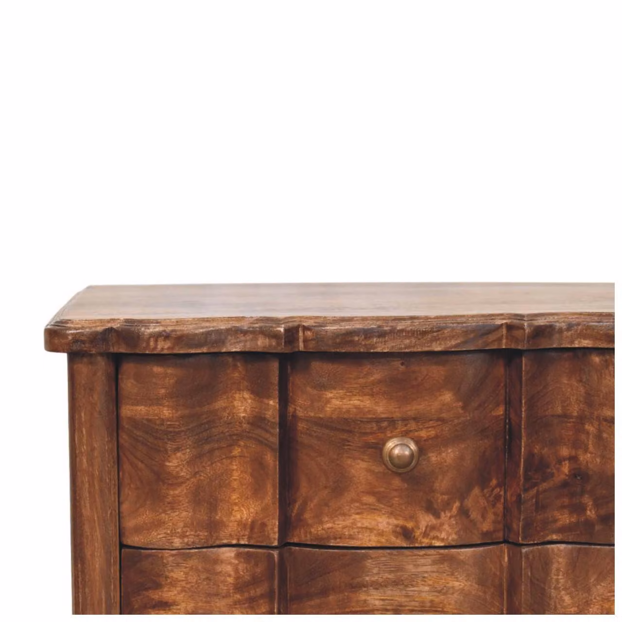 Aosom UK Valencia Solid Mango Wood Bedside Table with 3 Drawers, Brown, W/D/H: 55 x 40 x 63 cm – 6