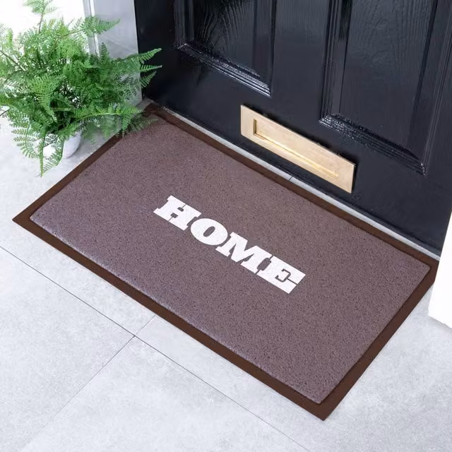 Artsy Mats Home Chocolate Brown Indoor Outdoor Doormat, W/D: 70 x 40 cm – 1