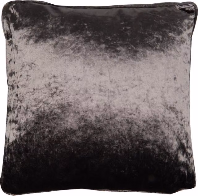 Divante Charcoal Grey Crushed Velvet Square Cushion