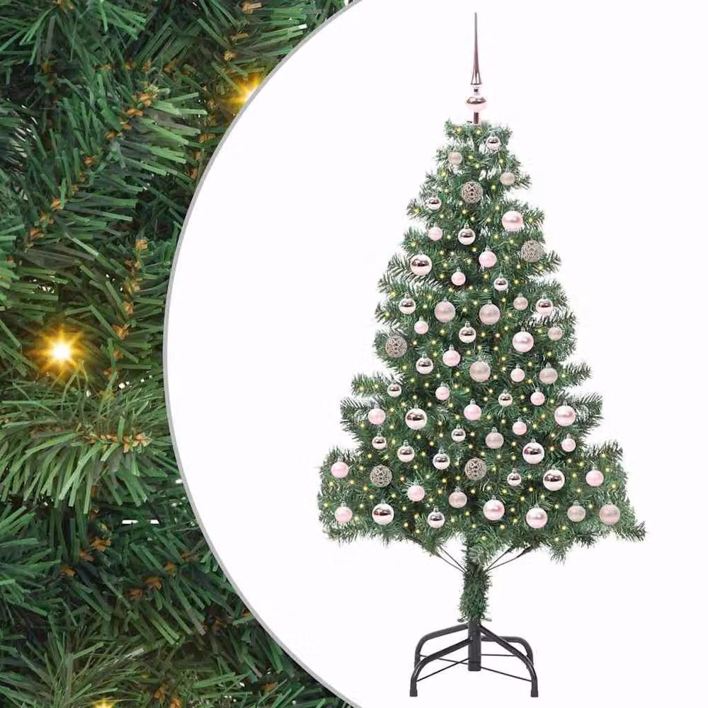 Berkfield Home Lush Green Christmas Tree with 300 LEDs and Stand, Height: 180 cm – 3