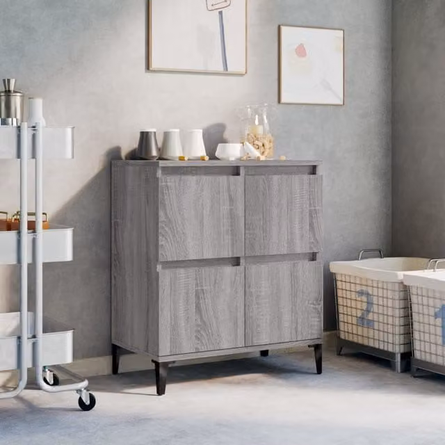 Berkfield Home Grey Sonoma Sideboard in Engineered Wood W/D/H: 60 x 35 x 70 cm – 1