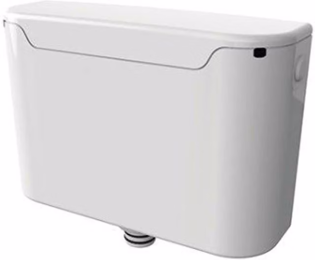Thomas Dudley Miniflo Concealed Dual Flush Cistern, Bottom Entry, White