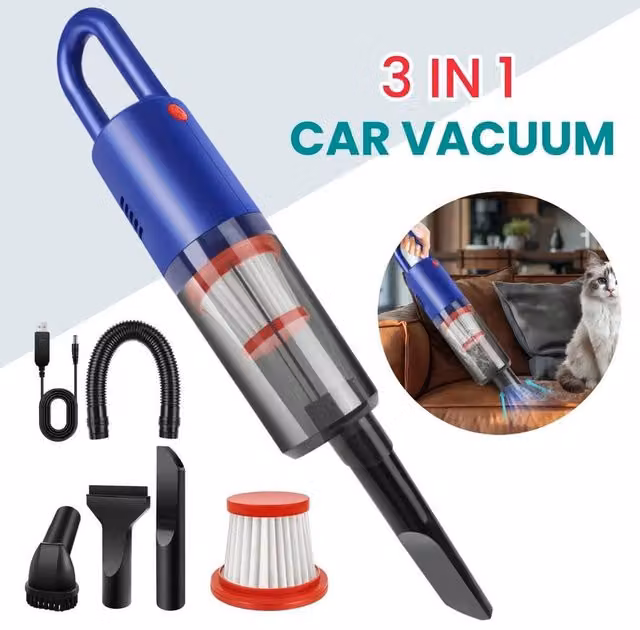 EONLION Cordless Handheld Rechargeable Vacuum Cleaner in Blue