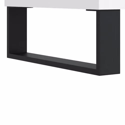 vidaXL White Freestanding Bathroom Cabinet with Hinged Doors and Internal Shelves, W: 80 cm, D: 33 cm, H: 60 cm – 2