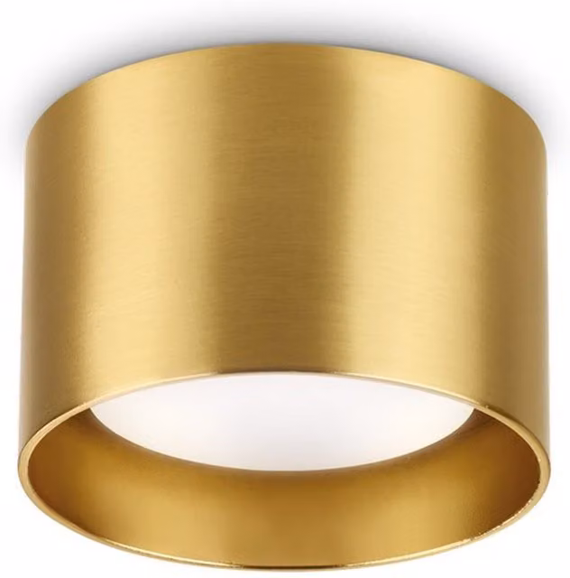Ideal Lux Spike Round Surface Mounted Ground Spike Downlight in Brass