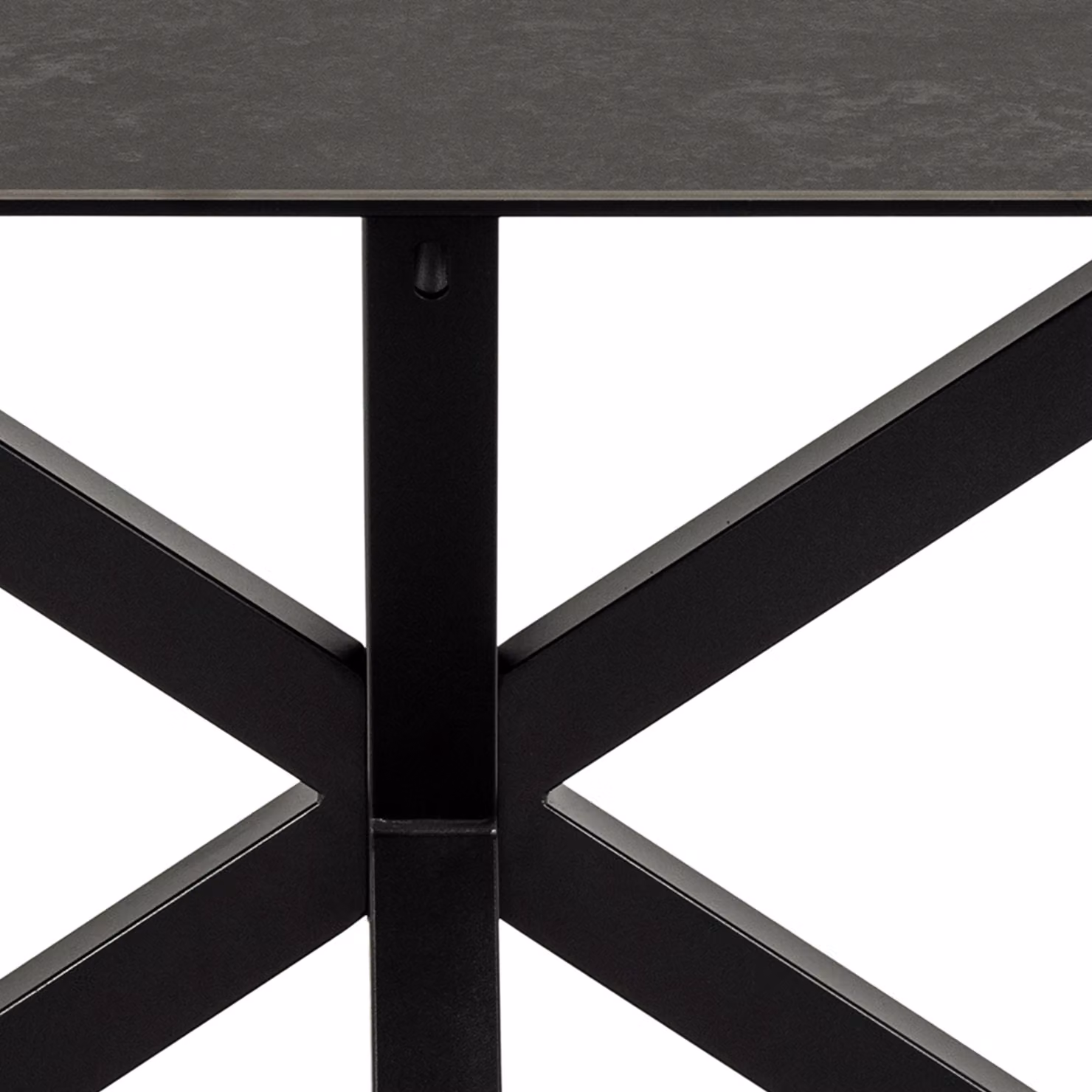 Furniture To Go Heaven Modern Rectangular Ceramic Dining Table in Matt Black, W: 160 cm, D: 90 cm – 2