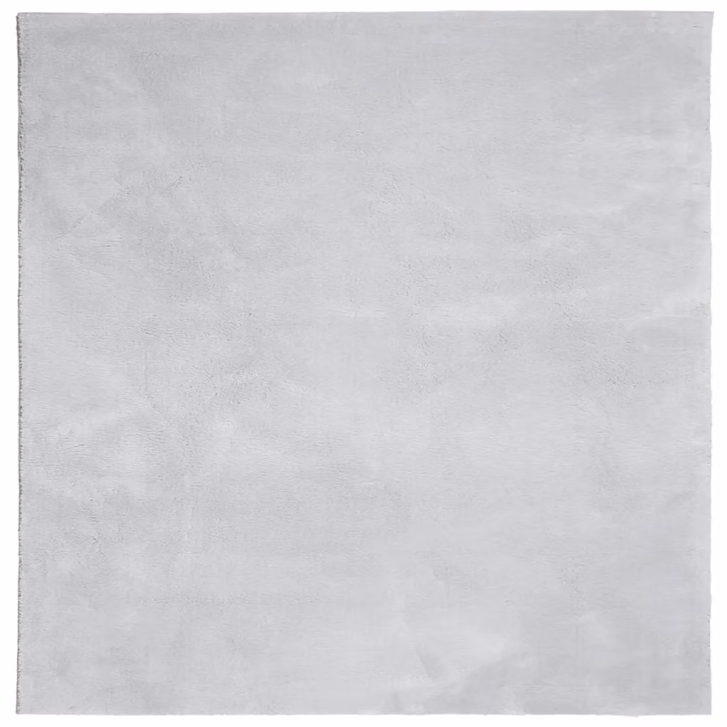Berkfield Home HUARTE Grey Square Short Pile Washable Rug, W/D/H: 160 x 160 x 1 cm