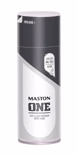 Maston Spray Paint ONE Grey Gloss RAL7011 400ml
