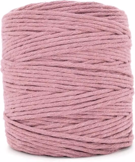 SolaDirect Red Macrame Cord Natural Cotton Craft Rope Reel
