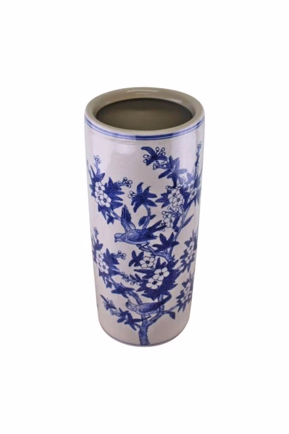 KDMD Ceramic Freestanding Umbrella Stand in Blue and White – 2