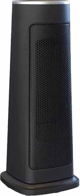 Livingandhome Black Ceramic Fan Heater with Remote Control and Timer